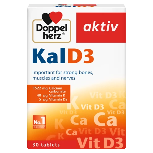 Illustration of the product packaging Doppelherz aktiv KalD3 front view